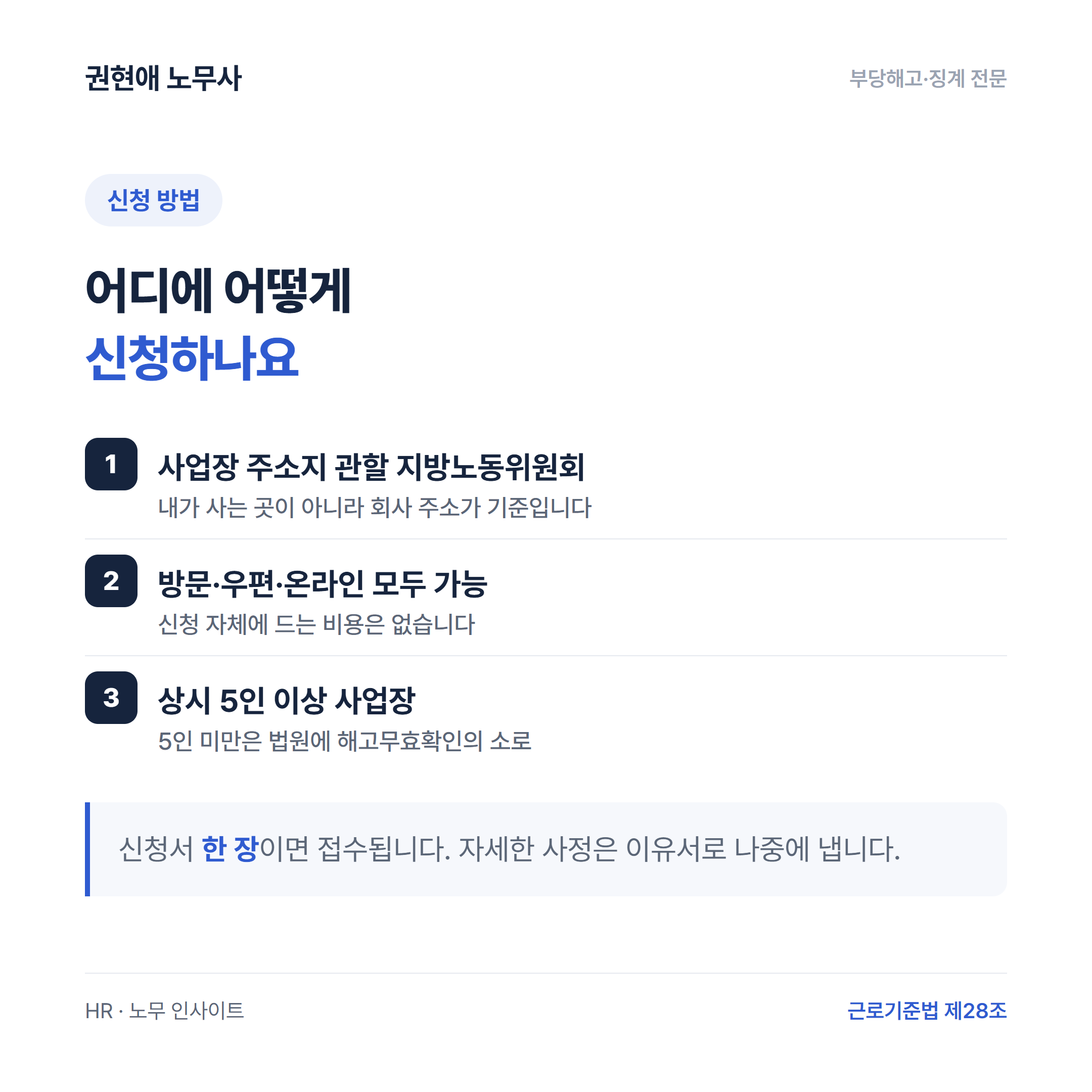 부당해고 구제신청, 어디에 어떻게 내나요